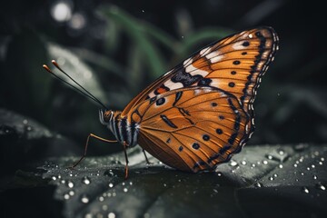 Fototapeta na wymiar Nature's stunning butterfly. Generative AI