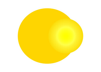 fried egg isolated on white background