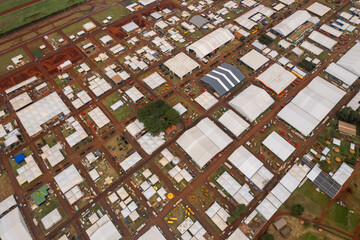 Ribeirao Preto, São Paulo, Brazil, circa April 2023: Aerial view of 