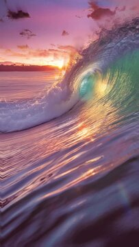 sunset on the beach