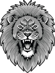Obraz premium Lion Head Vector Illustration