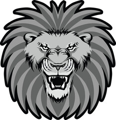 Fototapeta na wymiar Lion Head Vector Illustration