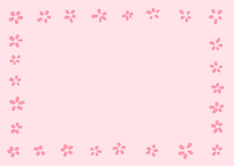 Fototapeta na wymiar Illustration of pink flower on a pink background.