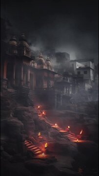 the burning ghats of Varanasi