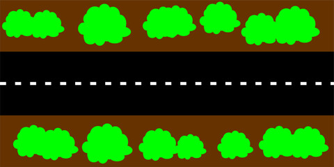 road illustration background for animation 