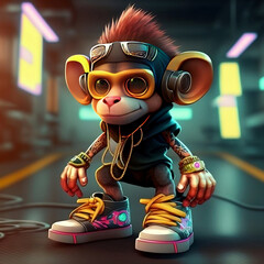 Mascot Character Monkey