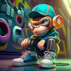 Mascot Character Monkey