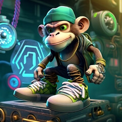 Mascot Character Monkey