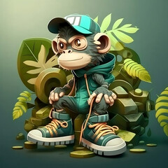 Mascot Character Monkey