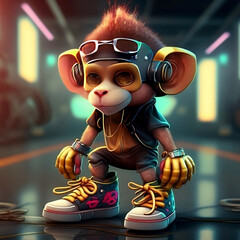 Mascot Character Monkey