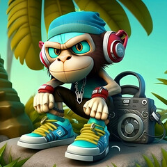 Mascot Character Monkey