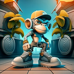 Mascot Character Monkey