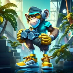 Mascot Character Monkey