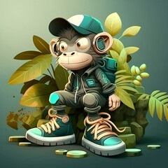 Mascot Character Monkey
