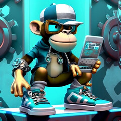 Mascot Character Monkey