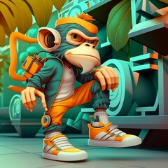 Mascot Character Monkey