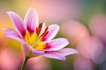 close up of pink flower