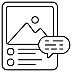 Photo icon, editable vector 