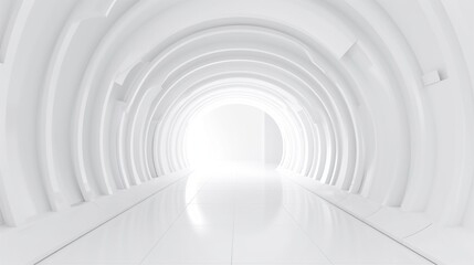 Abstract simple futuristic white Architecture Background, AI generated