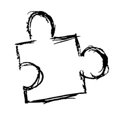 Puzel puzzle ilustracja rysunek © Monika Janiak-Klicha