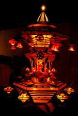 Beautiful Vesak lantern on Sri Lanka Vesak festival day © Leon Concept