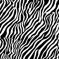 Fototapeta na wymiar Zebra stripes texture 12, seamless vector SVG with transparency