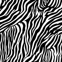 Fototapeta na wymiar Zebra stripes texture 13, seamless vector SVG with transparency
