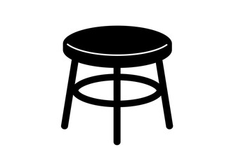 丸椅子のシンプルアイコン