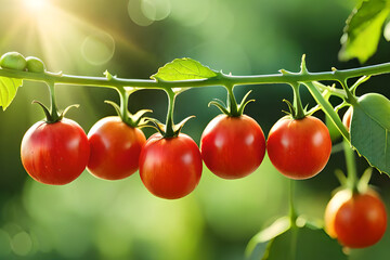 tomatoes on vine