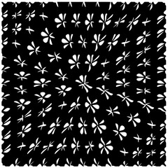 Monochrome pattern. Abstract texture for fabric print, card, table cloth, furniture, banner, cover, invitation, decoration, wrapping.seamless repeating pattern.Black and white color.