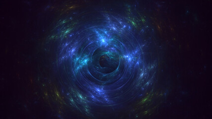 3D rendering abstract colorful fractal light background