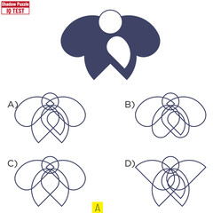 Puzzle game for children. Find correct shadow. Preschool printable worksheet activity for kids. Education game, iq test, brain training