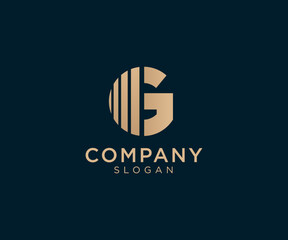 Letter G logo design for various types of businesses and company. Luxury and elegant Letter G