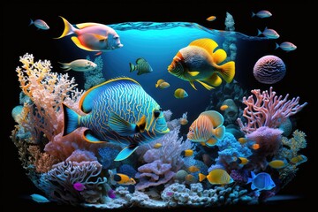 fish in aquarium