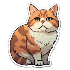Obraz premium cat sticker
