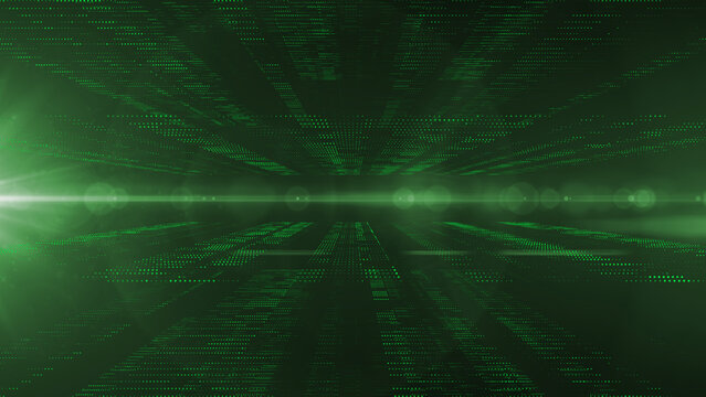 Abstract Trapcode Form digital particle wave and lights background animation cyber or technology background.