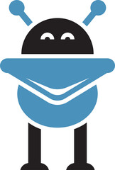 robot cartoon icon