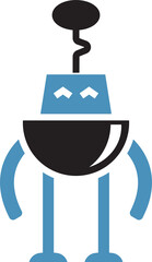 robot cartoon icon