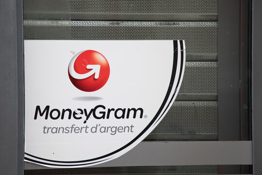 MoneyGram sign text and logo brand front facade agency shop ice currency exchange international Money Transfer store
