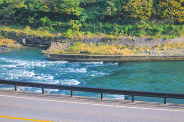 the Utsubo Dam, landscape of the Toyama countryside, Japan 31 Oct 2013