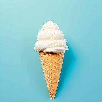 Satisfy your sweet tooth with our analog-style ice cream cone illustration. Isolated on white background, this charming image is perfect for your design or blog needs. Get it now!