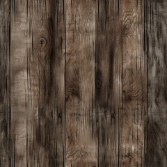 Obraz premium Natural wood seamless tile pattern to use as background, wood wall texture. Generative AI