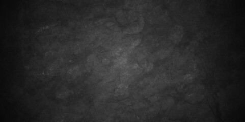 Dark black backdrop grunge wall chalkboard background Rough marble rock dark black sand wall texture material, Stone black texture background. Dark cement, concrete grunge.	