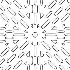  Seamless pattern. Modern stylish texture. Composition from regularly repeating geometrical element. Black and white pattern for web page, textures, card, poster, fabric, textile.