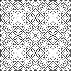  Seamless pattern. Modern stylish texture. Composition from regularly repeating geometrical element. Black and white pattern for web page, textures, card, poster, fabric, textile.