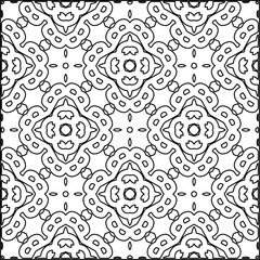  Seamless pattern. Modern stylish texture. Composition from regularly repeating geometrical element. Black and white pattern for web page, textures, card, poster, fabric, textile.