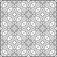  Seamless pattern. Modern stylish texture. Composition from regularly repeating geometrical element. Black and white pattern for web page, textures, card, poster, fabric, textile.