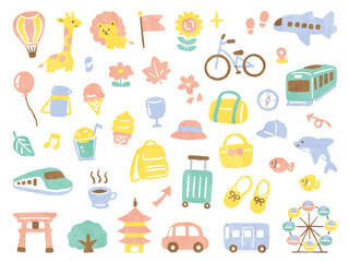 illustration of going outside for fun