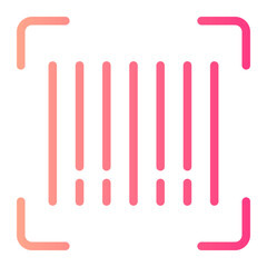 barcode gradient icon