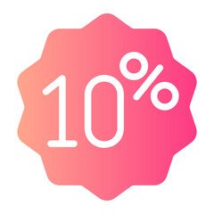10 percent gradient icon